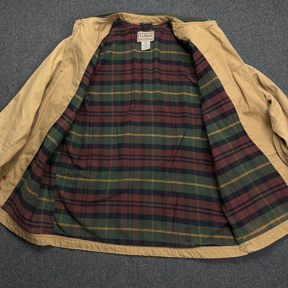 VTG LL Bean Chore Barn Field Coat Men's Size XL Canvas Corduroy Collar 70s USA - Picture 9 of 16